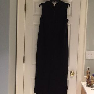 Jones long hooded sleeveless dress.